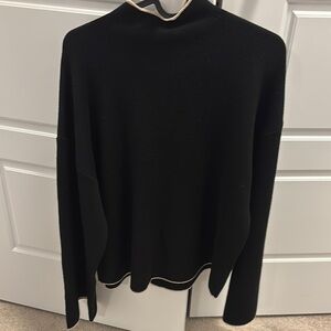 Max Studio London Elegant Black Sweater Sz Medium